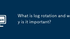 What is log rotation and why is it important?