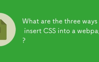 What are the three ways to insert CSS into a webpage?