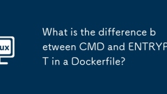 What is the difference between CMD and ENTRYPOINT in a Dockerfile?