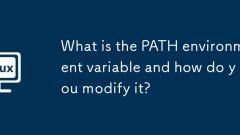 What is the PATH environment variable and how do you modify it?