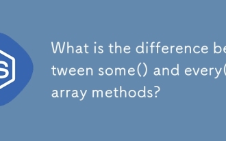What is the difference between some() and every() array methods?