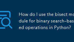 Wie verwende ich das Halbzeitmodul für binäre Suchbasis in Python?