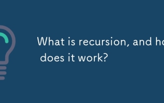 What is recursion, and how does it work?