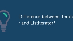 Difference between Iterator and ListIterator?