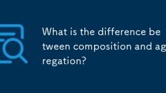 What is the difference between composition and aggregation?