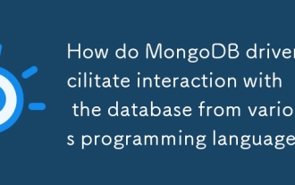 How do MongoDB drivers facilitate interaction with the database from various programming languages?