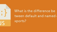 Was ist der Unterschied zwischen Standard und benannten Exporten?
