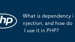 What is dependency injection, and how do I use it in PHP?
