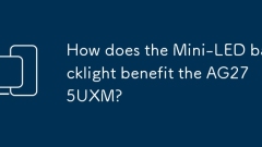 How does the Mini-LED backlight benefit the AG275UXM?