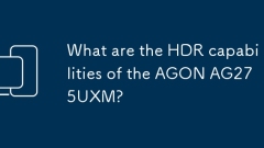 What are the HDR capabilities of the AGON AG275UXM?