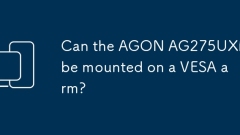 Can the AGON AG275UXM be mounted on a VESA arm?