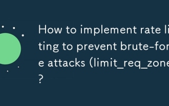 How to implement rate limiting to prevent brute-force attacks (limit_req_zone)?