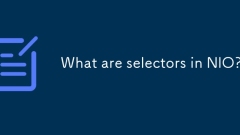 What are selectors in NIO?