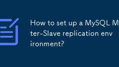 Comment configurer un environnement de réplication MySQL Master-Slave?