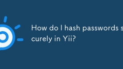 How do I hash passwords securely in Yii?