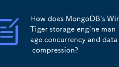 Bagaimanakah enjin penyimpanan WiredTiger MongoDB menguruskan konvensional dan pemampatan data?