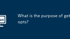 What is the purpose of getopts?
