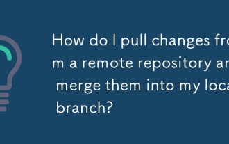 How do I pull changes from a remote repository and merge them into my local branch?