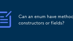 Can an enum have methods constructors or fields?