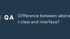 Difference between abstract class and interface?