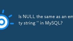 Null est-il le même qu'une cha?ne vide '' dans MySQL?