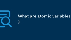 What are atomic variables?