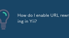 How do I enable URL rewriting in Yii?