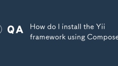 How do I install the Yii framework using Composer?