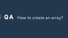 How to create an array?