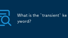 Was ist das Schlüsselwort 'Transient'?