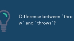 Unterschied zwischen 'Throw' und 'Lurfen'?