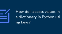 キーを使用してPythonの辞書の値にアクセスするにはどうすればよいですか?