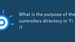 What is the purpose of the controllers directory in Yii?