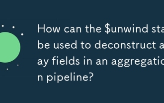How can the $unwind stage be used to deconstruct array fields in an aggregation pipeline?