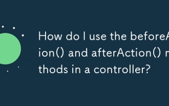 Bagaimanakah saya menggunakan kaedah BeforeAction () dan afterAction () dalam pengawal?