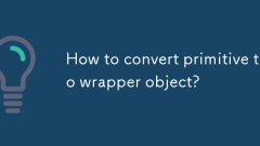 How to convert primitive to wrapper object?