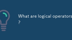 What are logical operators?
