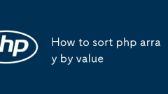 Comment trier le tableau php par valeur
