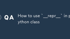 Cara menggunakan `__repr__` dalam kelas python