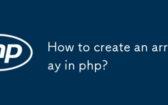 How to create an array in php?