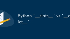 python `__slots__` vs` __dict__ `