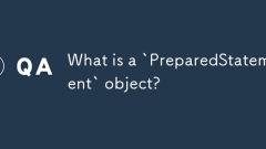 What is a `PreparedStatement` object?