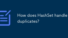 How does HashSet handle duplicates?