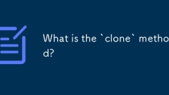 What is the `clone` method?