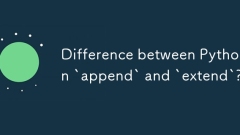 Python`append`와`extend '의 차이?