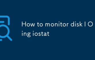 How to monitor disk I O using iostat