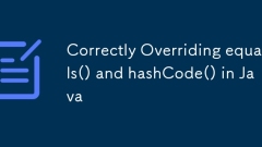 Correctly Overriding equals() and hashCode() in Java