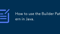 How to use the Builder Pattern in Java.