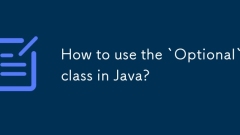 How to use the `Optional` class in Java?