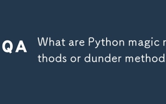 What are Python magic methods or dunder methods?